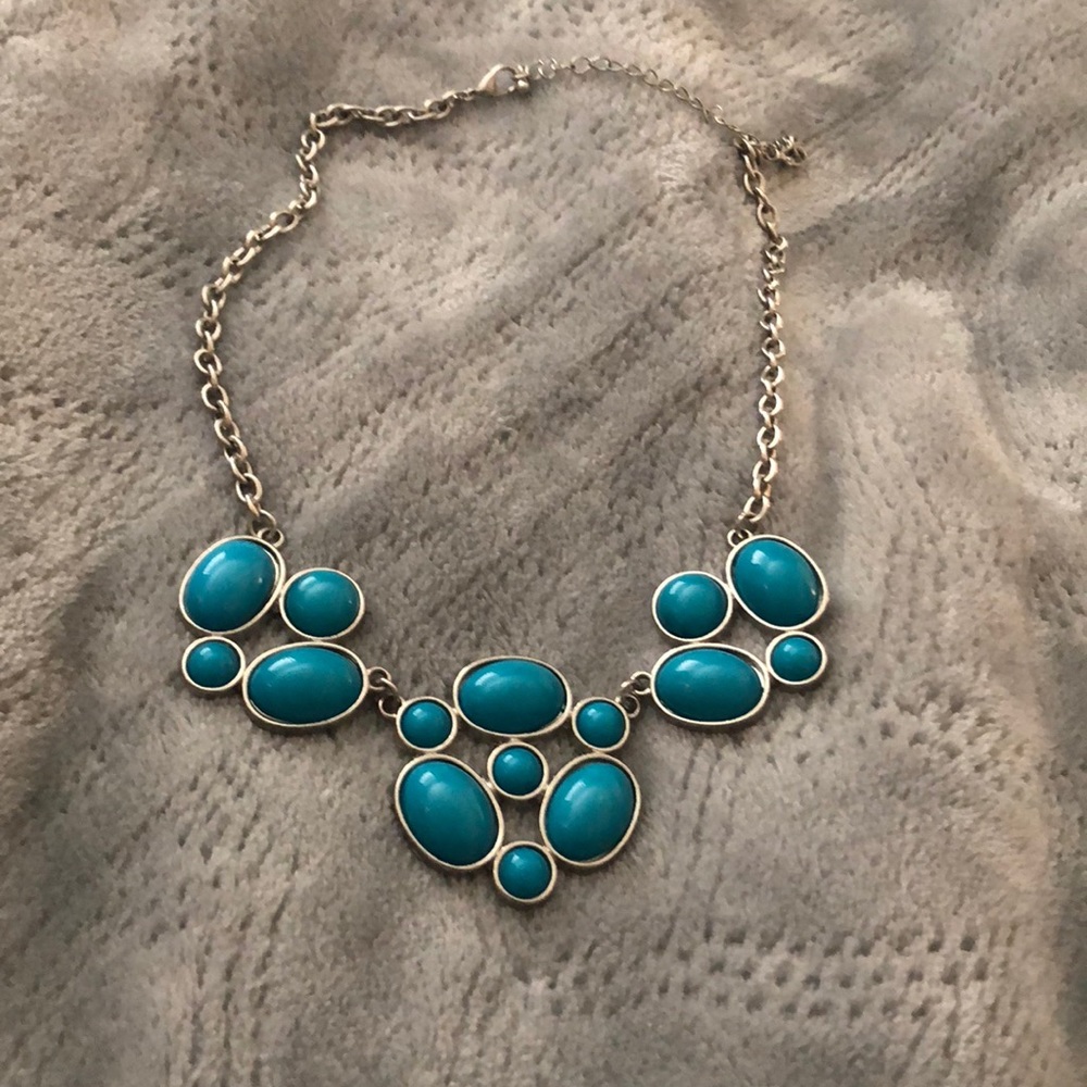Blue stone necklace!